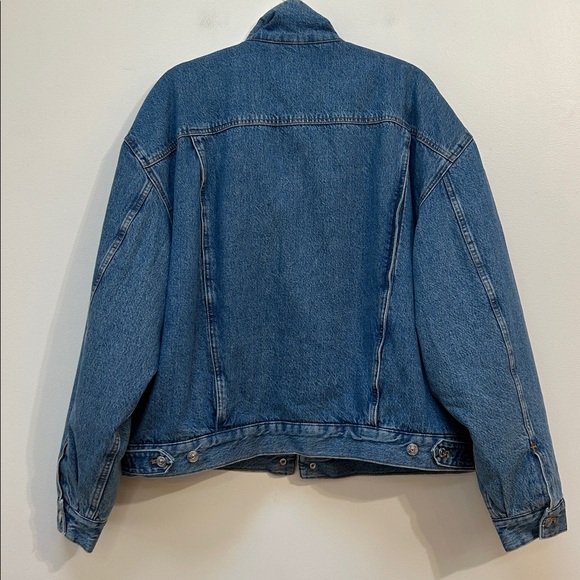 Calvin‎ Klein Men’s Denim Jean Sherpa Lined Trucker Jacket Size XL - Picture 4 of 4